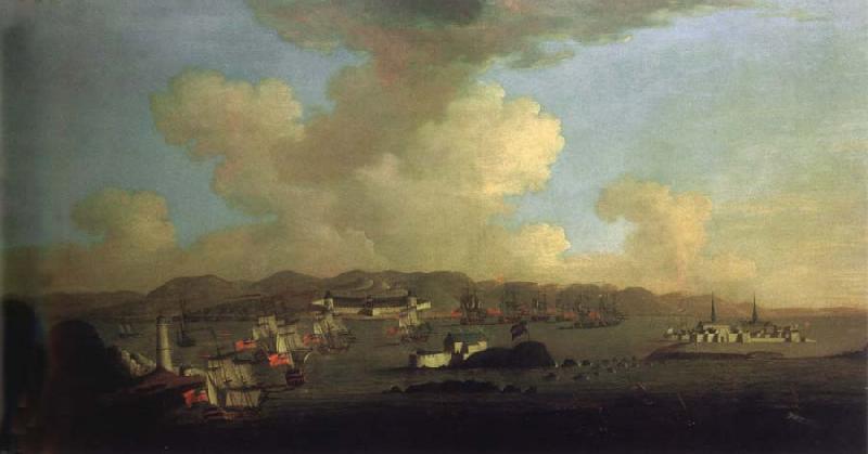 Monamy, Peter The Capture of Louisbourg France oil painting art